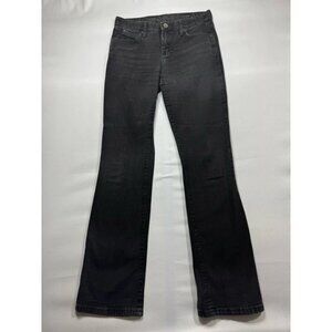 Wrangler Q-Baby Women's Straight Leg Black Denim Jeans - Size 7/8 (31x34)